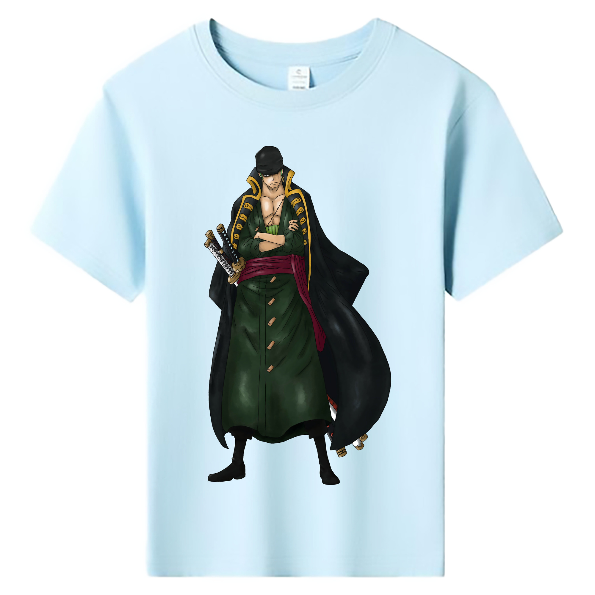 ワンピース ロロノア・ゾロ ONE PIECE Roronoa Zoro 綿100％キッズTシャツ（フロントプリント）